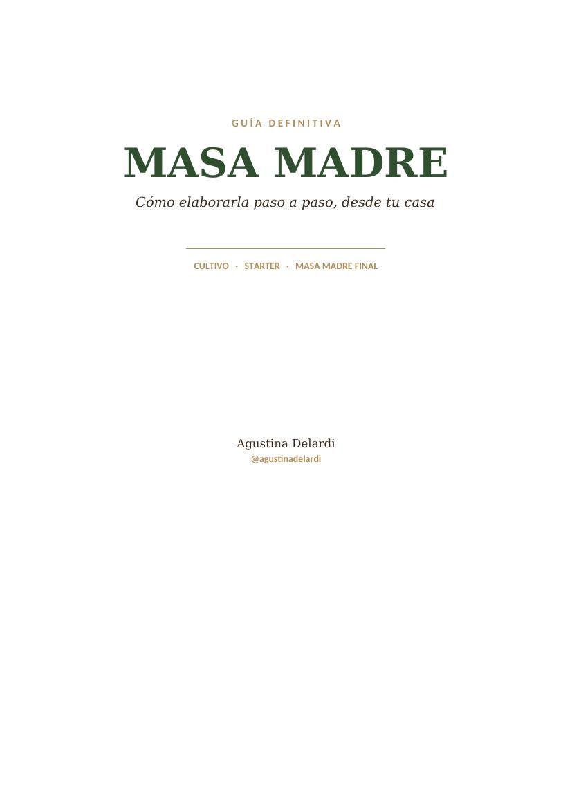 Vista previa de Masa Madre · Guía definitiva paso a paso